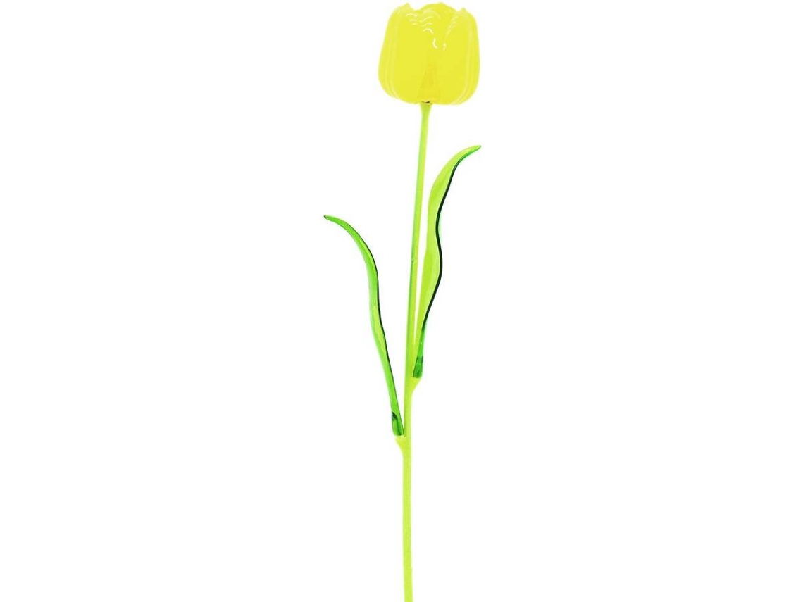Planta Artificial EUROPALMS Crystal Tulip (Amarelo - 61 cm)