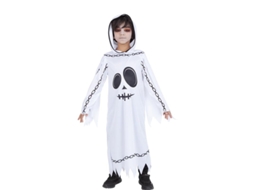 Fantasia infantil de fantasma acorrentado com capuz