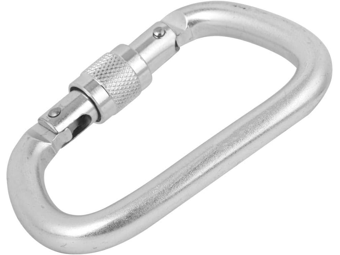 Mosquetão Master Lock Outdoor Com Trava De Rosca Em Formato D, Alta