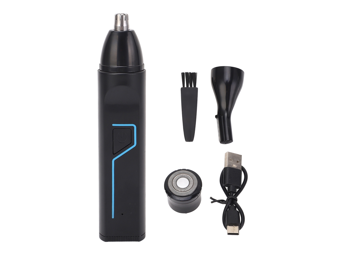 2026 kit de Tesouras de Cabelo 3 em 1 para Homem Recarregável 6500rpm Sem Fio Resistente À Água para Barba, Nariz e Sobrancelhas