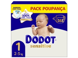 Fraldas Sensitive 2-5kg T1 Dodot