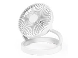 Ventilador Portátil para Camping com 3 Velocidades, Luz Led, Bateria Recarregável de 8000mah, Saída Usb BRILVIBERA