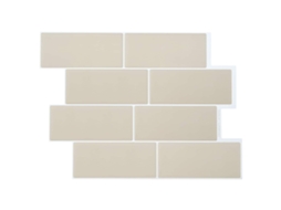 Vidaxl Azulejo Subterrâneo 20 Unid. Bege 29 X 21 Cm Poliuretano E Pet