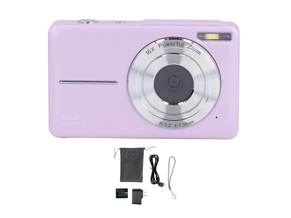 Câmera Digital 44mp 1080p Hd Zoom 16x Foco Automático Tela 2,5 Polegadas Resistente À Água