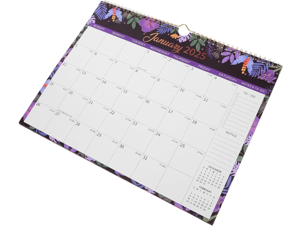 Calendário De Parede Escolar Diário Grande, Lindo Calendário De Parede Gokoco