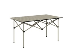 Mesa de Campismo Metal Cor Marrom 95x55x50 cm Outsunny