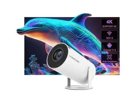 Magcubic Hy300 4k Mini Projetor Wifi 6 Bluetooth 5.0 130 Polegadas