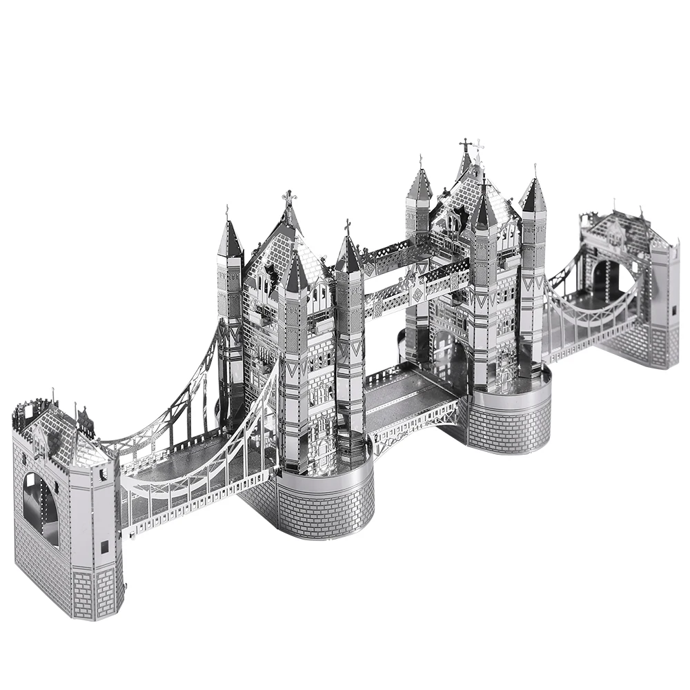 (ponte Da Torre) Kit De Modelo Arquitetônico Em Metal 3d - Quebra-cabeça Educativo Faça Você Mesmo