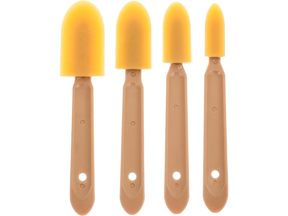 Conjunto De 4 Espátulas De Silicone Reutilizáveis Para Calafetagem