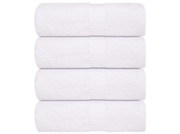 Vidaxl Toalhas De Rosto Frogn 4 Peças Branco 30x30 Cm 360 G/m²