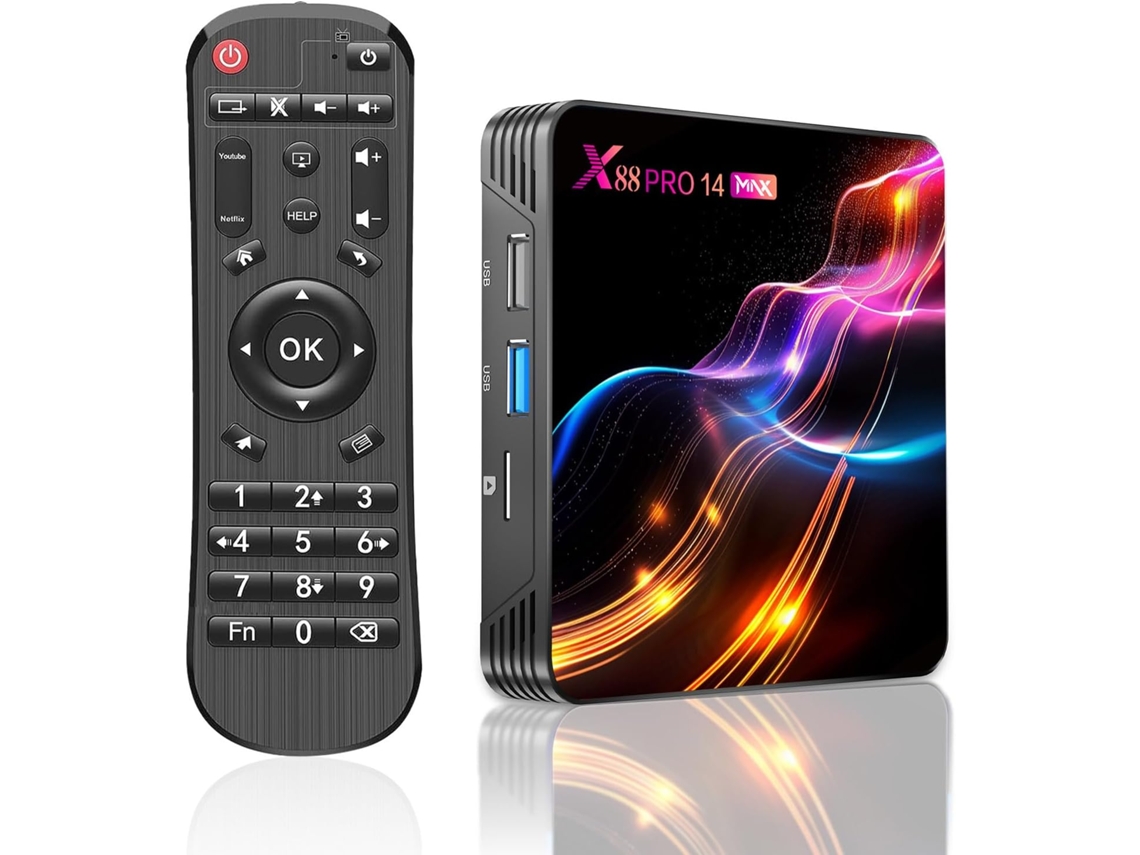 TV box Android 14, 4GB RAM, 64GB ROM, 8K, dual Wi-Fi, Bluetooth 5.0, Ethernet, USB 3.0 ZYBLSSBB