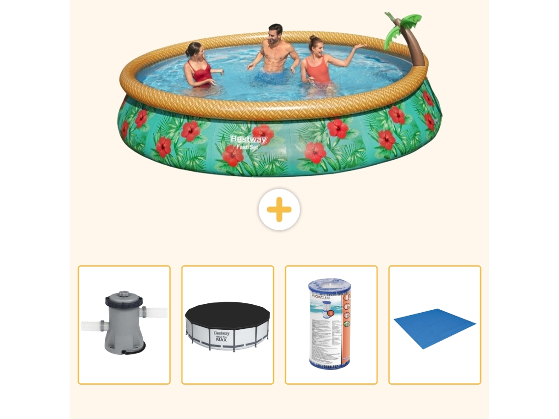 Bestway Piscina Bestway Fast Set Redonda - 457x84 Cm - 5-peças S341