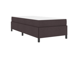 Conjunto 1 Cama Box Vidaxl Castanho Tecido (100 X 200 Cm)