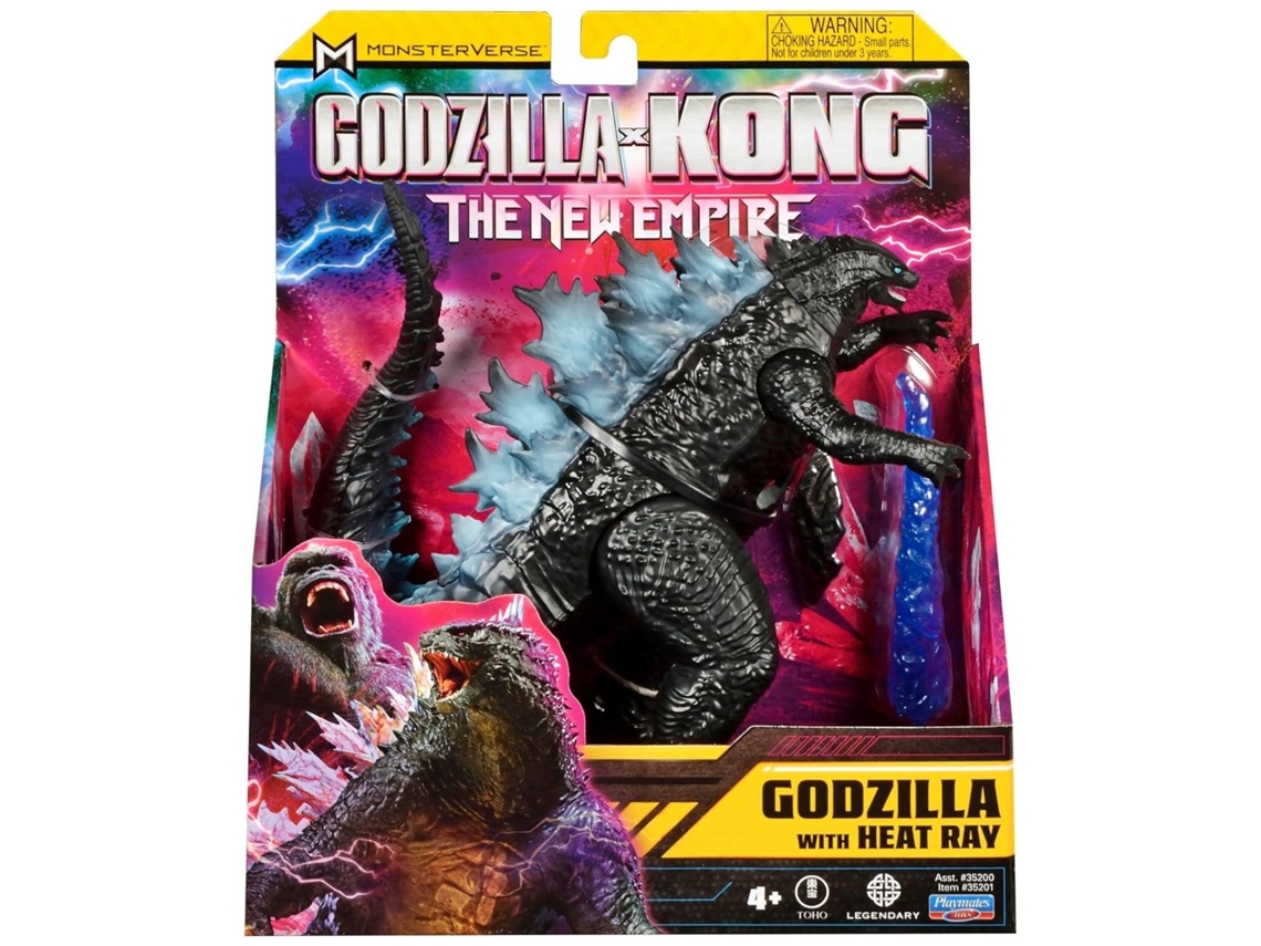 Godzilla X Kong Godzilla com Raio de Calor PLAYMATES TOYS