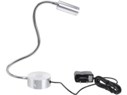 Luminária De Cabeceira Led De 3,4 W Com Controle Por Toque E Luz Noturna Regulável, Em Alumínio Flexível.