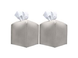 2 Sacos de Tecido Domésticos Simples e Elegantes Sacos de Armazenamento de Tecido de Couro Pu