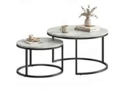 Mesa Retangular Clássica com Prateleiras de Madeira, Dimensões 90x45x44,5 cm SINI TECH STORE