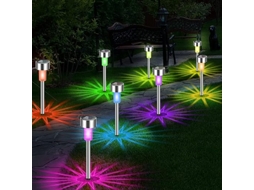 10 Peças De Luzes Solares Para Paisagem, Decoração De Jardim E Gramado SUNNY SPACES