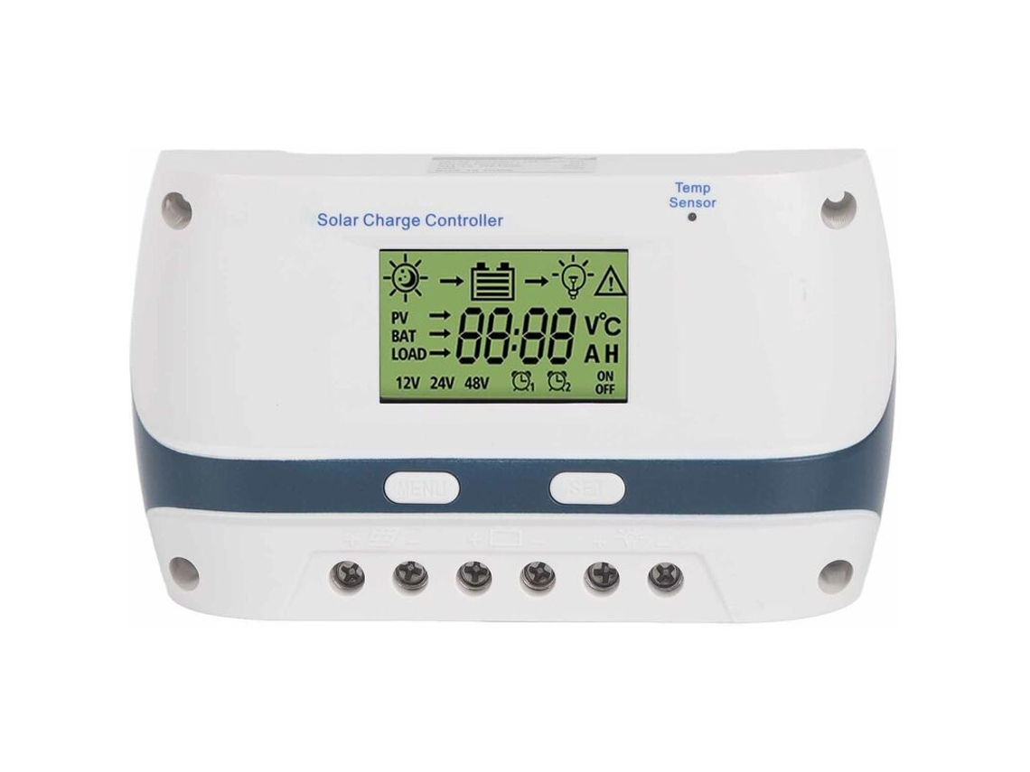Controlador de Carga Solar Mppt 50a 12v 24v 48v Pwm para Autocaravanas e Iates BRILVIBERA
