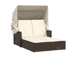 Double Sun Lounger, Double Sun Loungers Vidaxl Marrom Rattan / Vime (n/a)