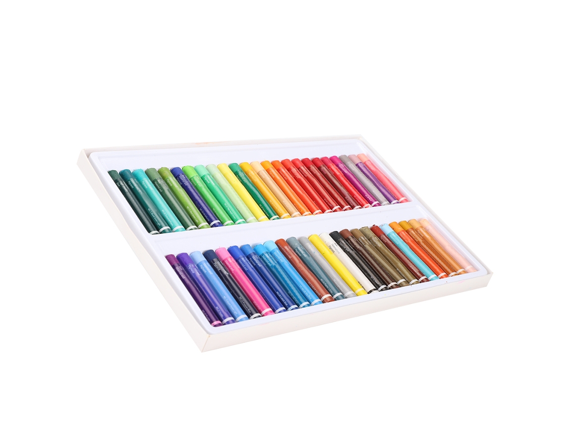 Conjunto De 48 Lápices De Pastel De Aceite Lavables Heavycolor Para Niños Estudiantes Dibujo Cartoons