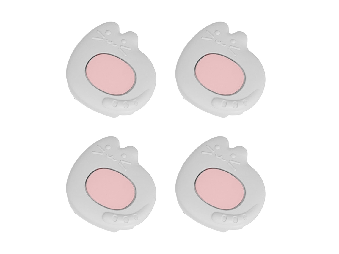 Mali 4pcs Protetor de Canto de Móvel Silicone Macio Cartoon para Bebê Segurança 5x5x2cm Cinza