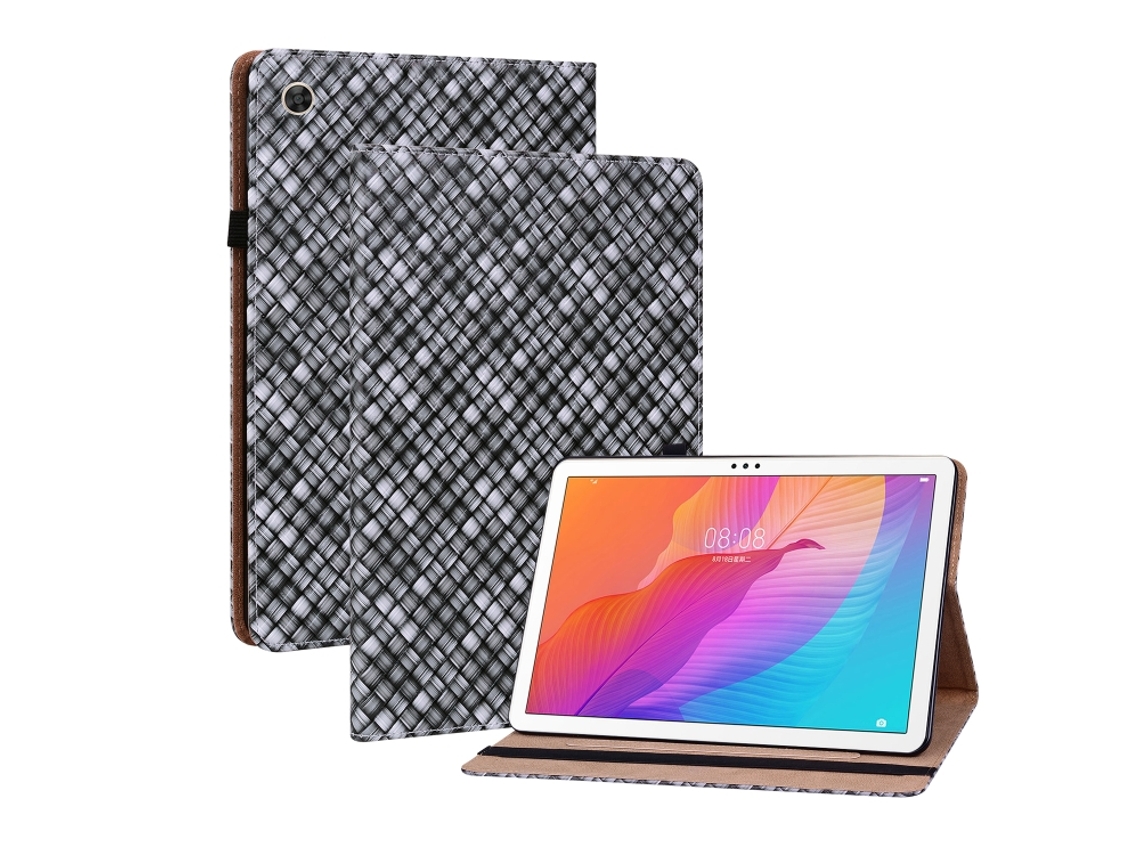 Capa De Couro Tecido Colorido Halinuia Com Suporte Para Huawei Matepad T 10s / Enjoy Tablet 2