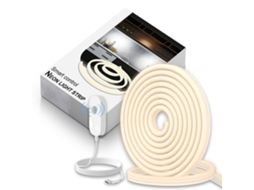 Fita Led Flexível com Sensor de Movimento, Luz Neon Inteligente para Guarda, Roupas, Armários, Adegas, Camas, Branco Quente BRILVIBERA