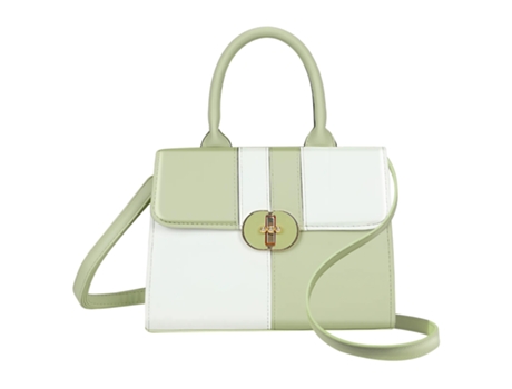 Bolsa De Dois Tons Para Mulher Com Alça De Ombro Refinada Verde Gallantry