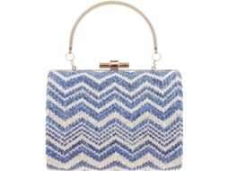 Bolsa De Ombro Feminina Azul De Plástico, Resistente A Impactos, Com Design Criativo Para Compras E