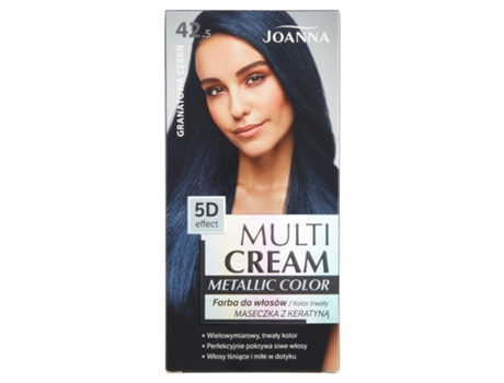 Tinta Capilar Metálica Multi Tonalidade Em Creme, Cor Granada Preta Joanna