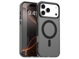 Capa Híbrida Para Iphone 17 Pro - Pc E Tpu Com Magsafe | Candy Design - Preta