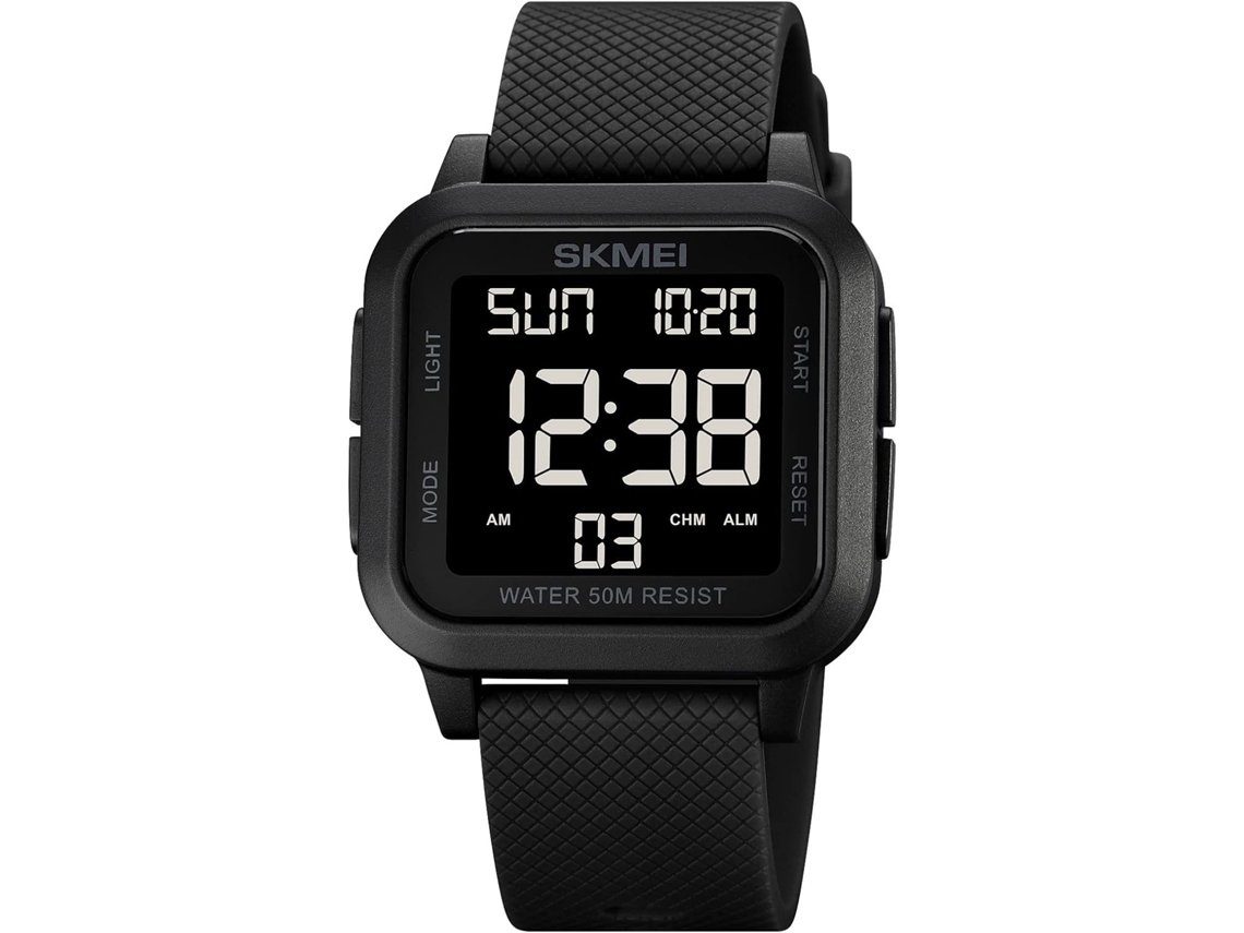 Lurelia Relógio Digital Feminino, Analógico, Visor Digital, Led, Data/calendário, 12/24h, Luminoso, 31 Mm, 41 Mm, 11 Mm, Silicone, Azul E Preto