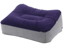 Apoio Pés Escritório Almofada Inflável Pvc Viagens Aéreas Casa Ambientes Internos Cinza/azul-acinzentado