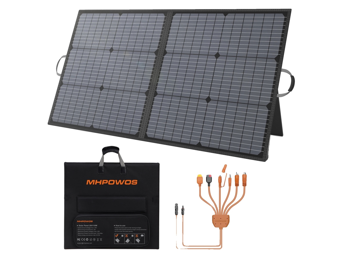 Painel Solar, Portátil E Dobrável, Alta Eficiência, Painel Solar De 110w Oem