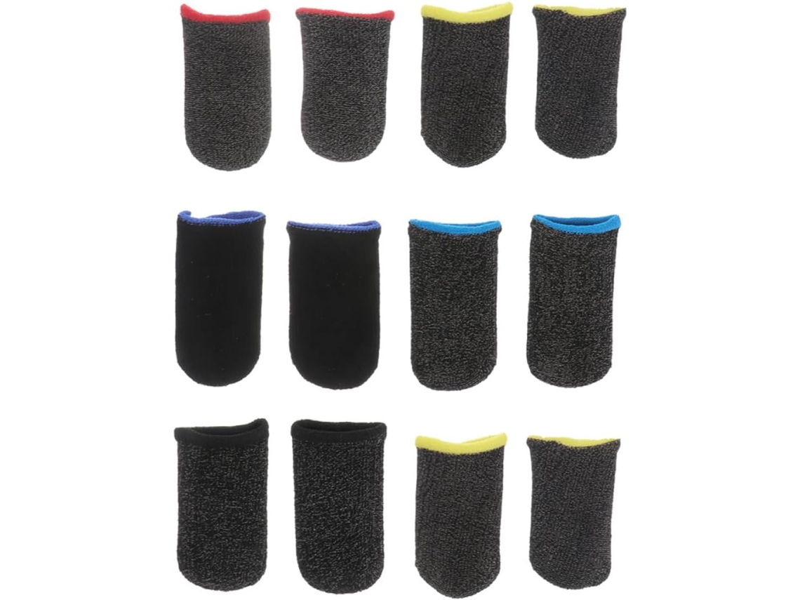 Beaupretty Conjunto De 6 Pares Capas Fibra Respiráveis E Antiderrapantes Para Jogos Mobile, Acessórios Profissionais