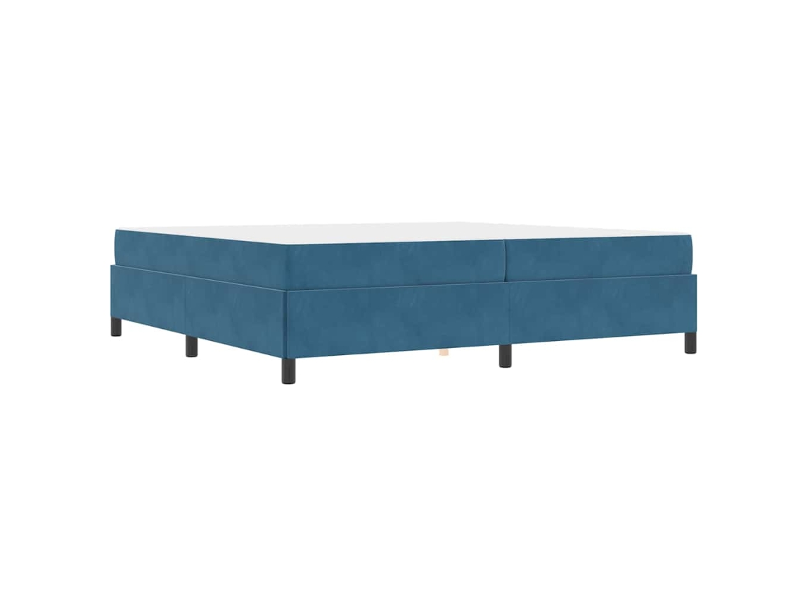 Conjunto 1 Estrutura Da Cama Vidaxl Azul Tecido (200 X 200 Cm)