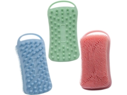 Lurelia Conjunto De 3 Escovas De Silicone Para Duche, Silicone Macio E Dupla Face