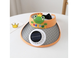 Chapéu de sol elétrico com ventilador, proteção UV, várias cores