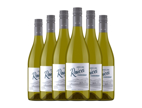 Vinho branco ANDELUNA Raíces Chardonnay Mendoza (0.75 L - 6 Unidades)