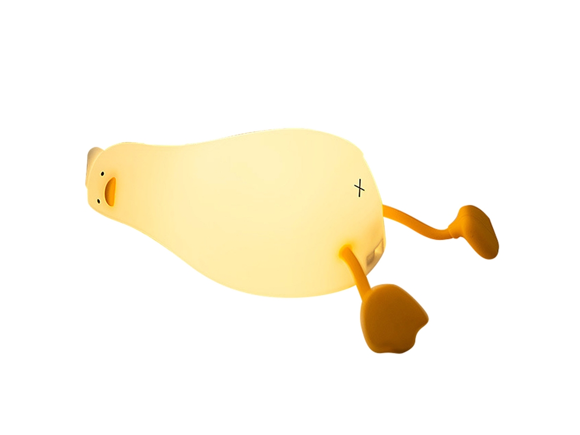 Luz Noturna Pato Cute Silicone Ajustável com Touch e Suporte Celular Presente Criativo S/MARCA