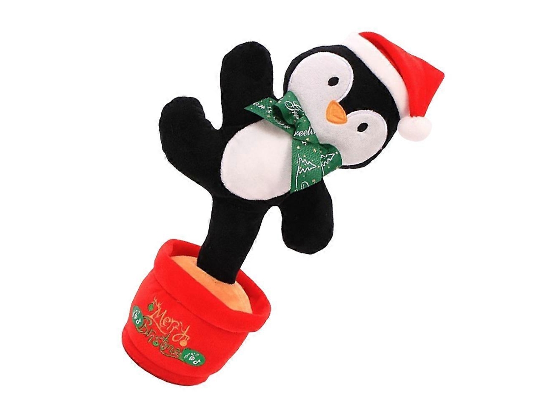 Peluche De Natal Com Luz E Som Para Decoração