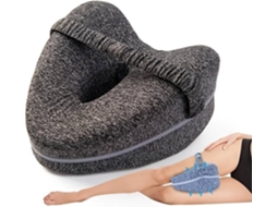 Almofada Ortopédica para Joelhos, Espuma Viscoelástica, Ortopédico, Lavável, Capa Removível, Suporte para Quadril, para Dormir de Lado AQUAFORGE