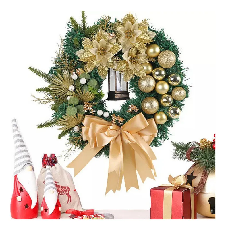 Nova Decoração De Natal, Guirlanda De Natal Com Lanternavayotoy