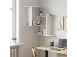 Vidaxl Prateleira De Parede Branco 67 X 67 X 87 Cm