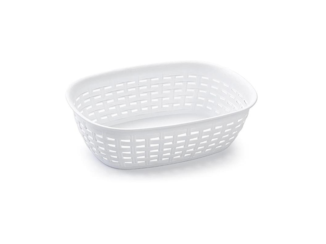 Cesta panera rattan blanca