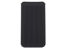 Bolsa De Silicona Resistente Ao Calor Para Ferramentas De Penteado E Barbear, Suporte Para Chapinha Anti-deslizante Cor Preta