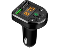Transmissor Fm Bluetooth Yizhood Bte5 Dual Usb 5v 3.1a Tf/usb Preto