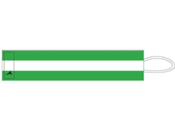 Braçadeira de Capitão MERCURY EQUIPMENT   (Verde - Adolescente)