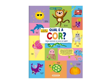 Livro Qual E A Cor - Vamos Aprender As Cores Em Ingles? - Girassol De Diversos (português Do Brasil)